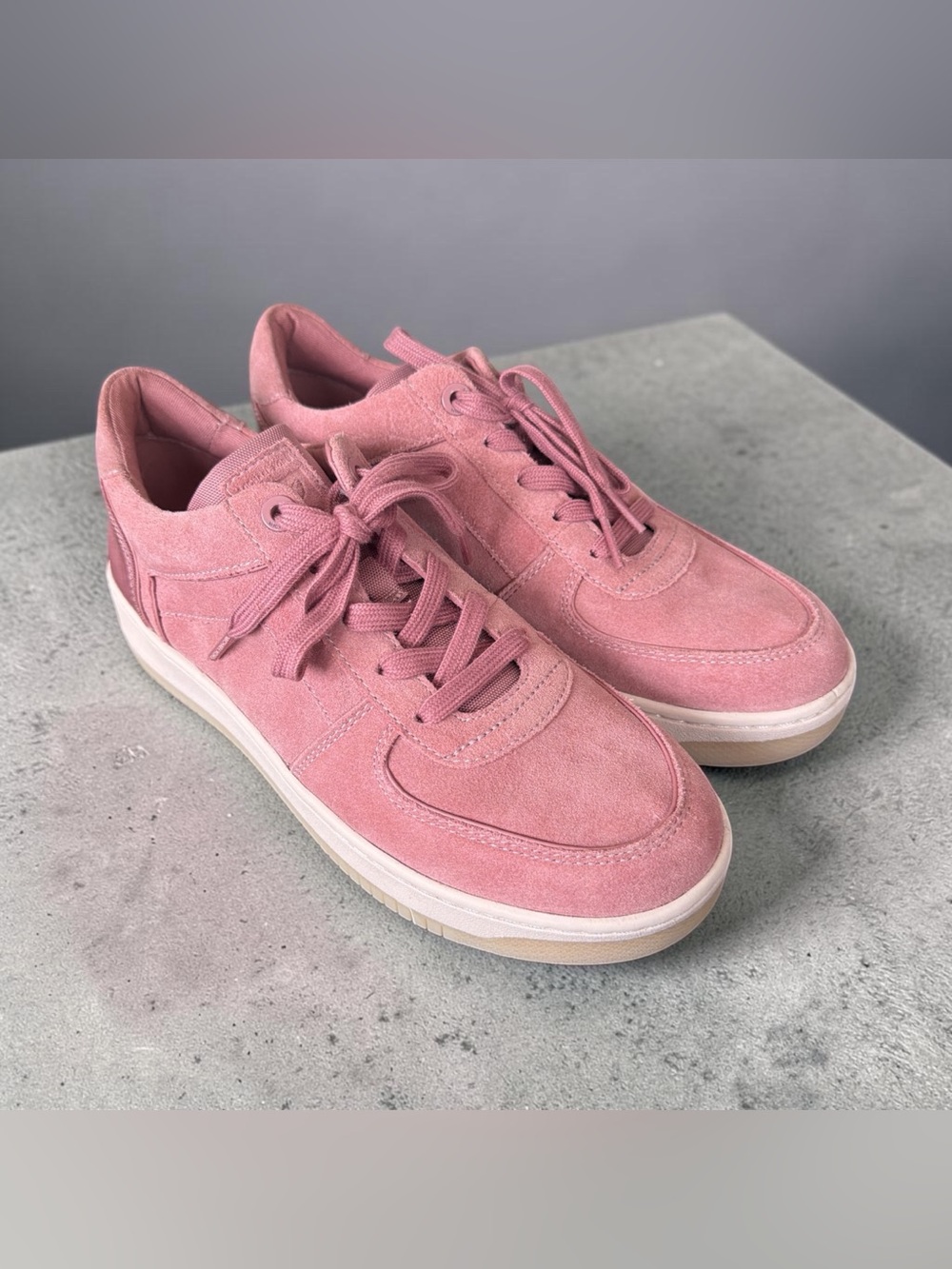 MICHAEL Michael Kors Pink Suede Lace-Up Sneakers